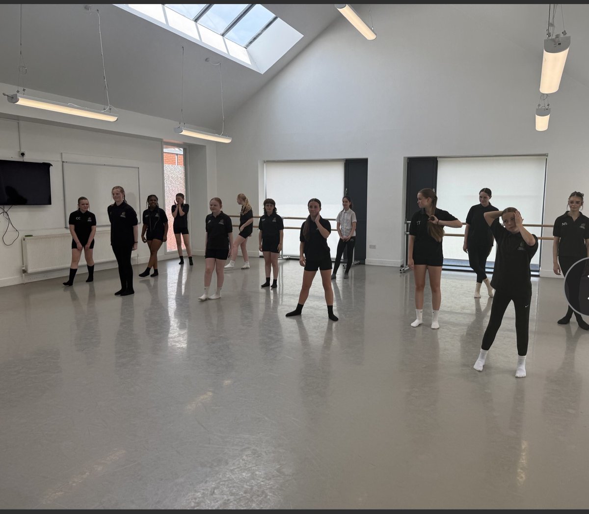 A group of year 8 pupils spent the afternoon at Halesowen College, taking part in a dance workshop today. #dancers #halesowencollege