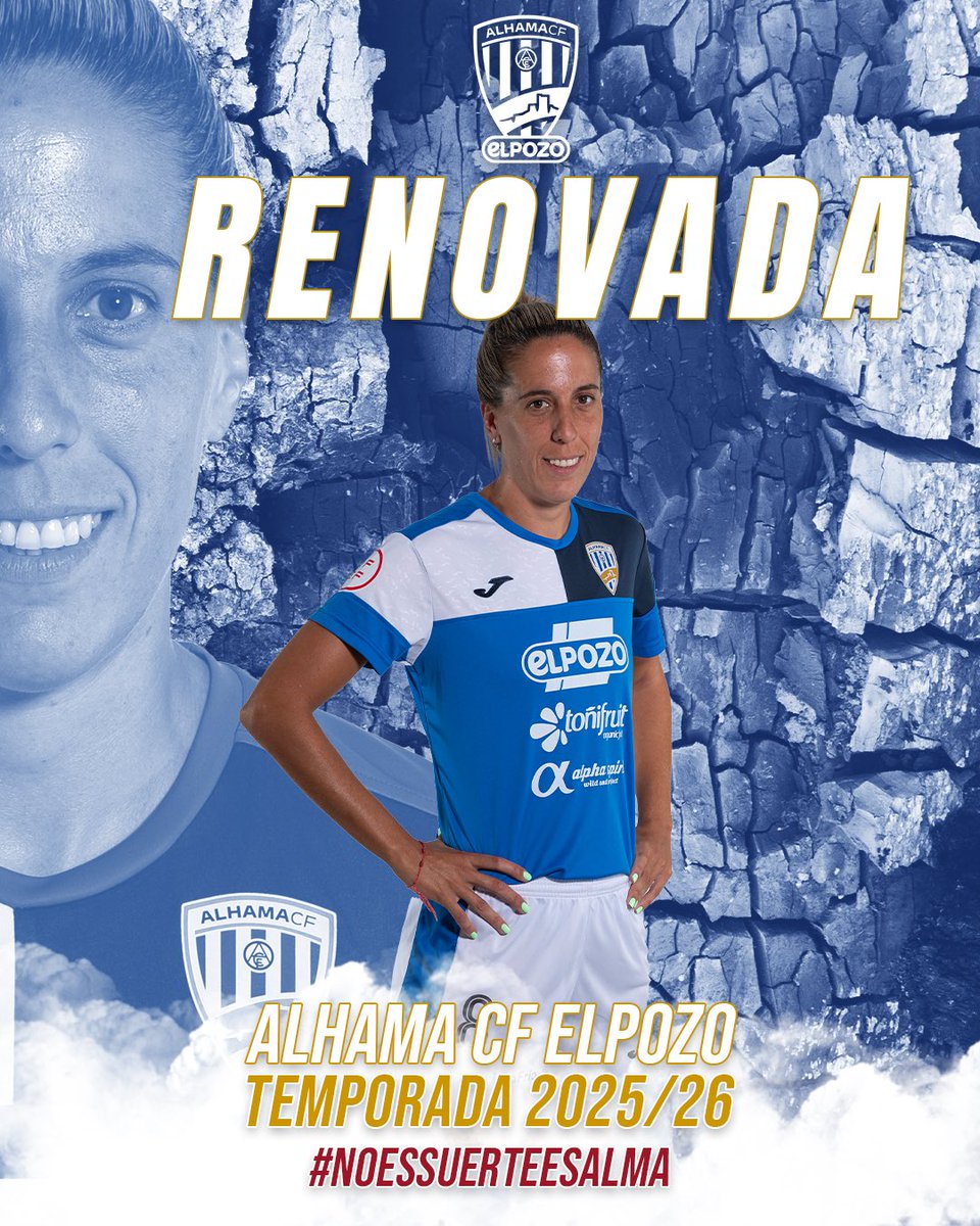 Alhama ElPozo (@alhamaelpozo) on Twitter photo ๐๐๐๐๐๐๐๐ฐร๐ ๐
๐La centrocampista extremeรฑa y cuarta capitana <a href="/Estefanialima_8/">Estefania Lima Diaz</a> renueva con el Alhama CF y serรก su tercera temporada en las filas del club azulรณn. ๐๐๐๐๐๐๐๐ฐร๐ ๐
๐La centrocampista extremeรฑa y cuarta capitana <a href="/Estefanialima_8/">Estefania Lima Diaz</a> renueva con el Alhama CF y serรก su tercera temporada en las filas del club azulรณn.