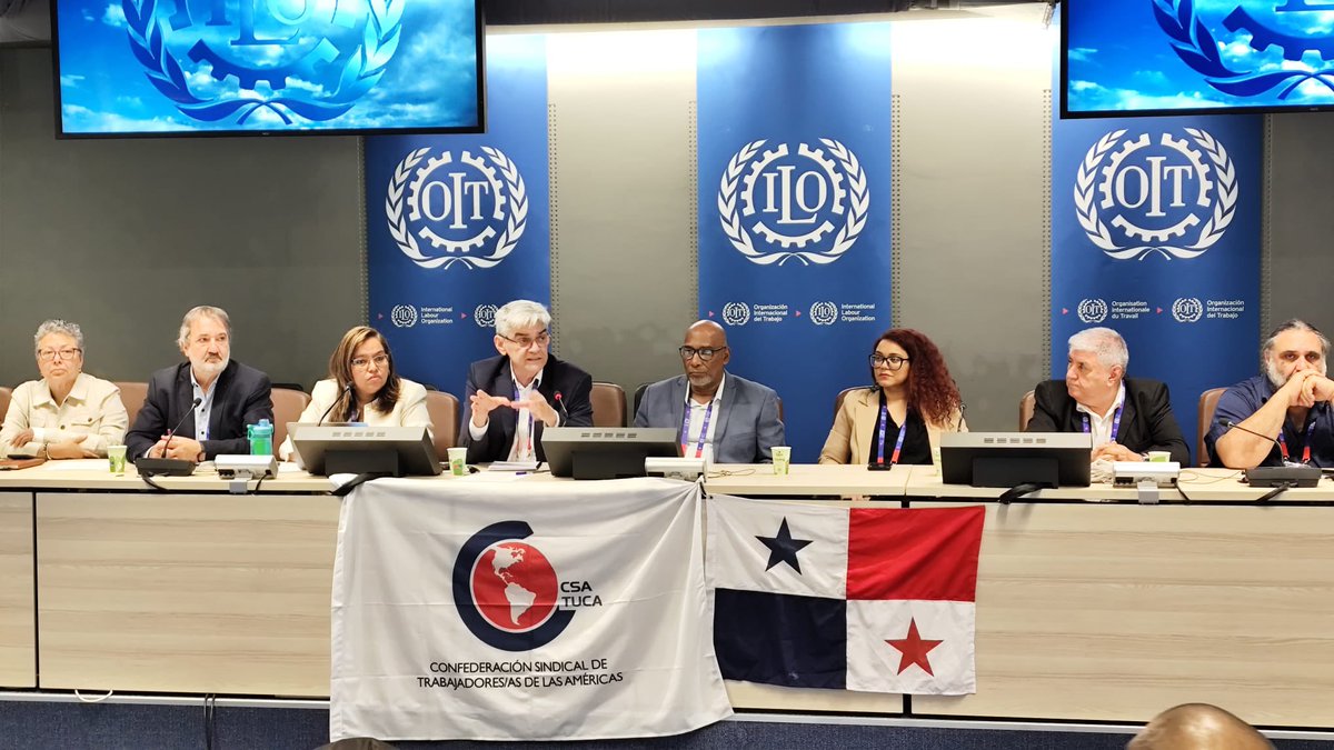 🚨La <a href="/CSA_TUCA/">CSA-TUCA</a>  y la CSI denuncian enérgicamente las acusaciones infundadas del <a href="/PanamaGob/">Gobierno de Panamá</a> en contra de <a href="/SuntracsPanama/">Suntracs Panama ⚒</a> durante la #CIT113.

Para el movimiento sindical global, esta actitud es:
⚠️ Un intento claro de silenciar al sindicalismo combativo
⚠️ Un ataque a los