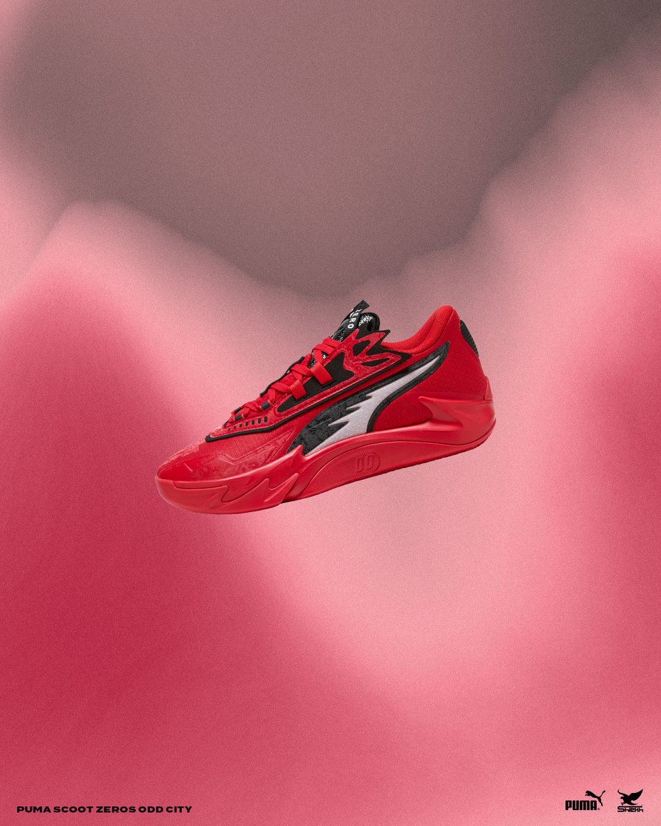 Shiekh's tweet image. New drop from PUMA  Hoops has landed—Scoot Zeros II O.D.D City in a hyper-red, zero-doubt colorway🔥

Available NOW!
🛒 Link in bio⁣

#PumaBasketball #ScootZeros #ShiekhCertified #OddCityEnergies #SneakerDrop