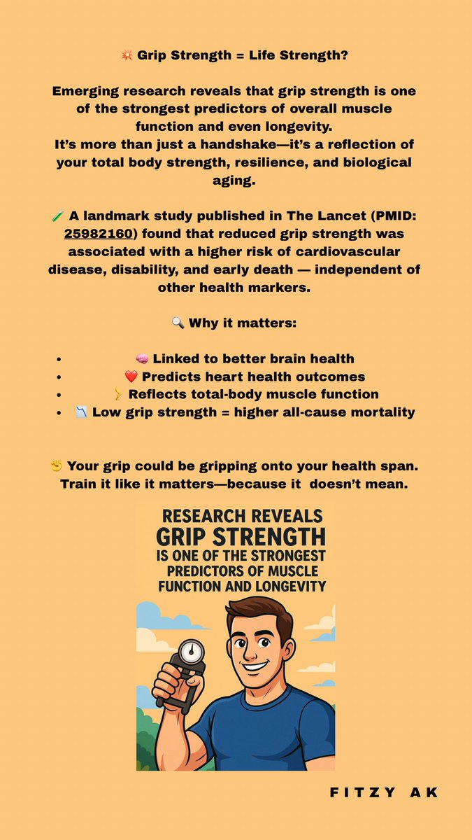 fitzy_ak's tweet image. #GripStrength #Longevity #MuscleFunction #StrengthTraining #HealthyAging #EvidenceBased #FitnessScience #LinkedInHealth