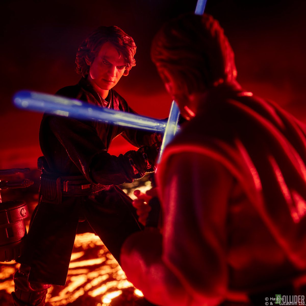 ShootingtheG's tweet image. Revealed today during the Hasbro Pulse stream; Here are some of my diorama images of the new Star Wars The Black SeriesAnakin vs Obi-Wan set.

I hope you guys enjoy the images. I know I&apos;m hyped for this set! 

#hasbroemployee #toyphotgraphy #StarWars #starwarsblackseries