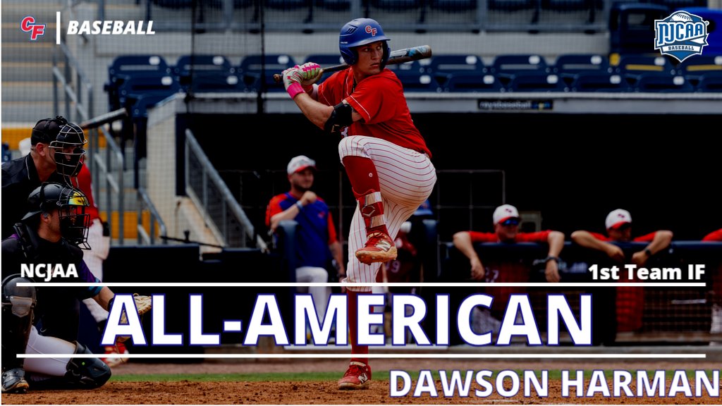 CF Patriots (@cfpats) on Twitter photo Congratulations to Patriot infielder <a href="/DawsonHarman/">Dawson Harman</a> on being named a <a href="/NJCAABaseball/">NJCAA Baseball</a> First Team All-American🙌 #GoPats Congratulations to Patriot infielder <a href="/DawsonHarman/">Dawson Harman</a> on being named a <a href="/NJCAABaseball/">NJCAA Baseball</a> First Team All-American🙌 #GoPats