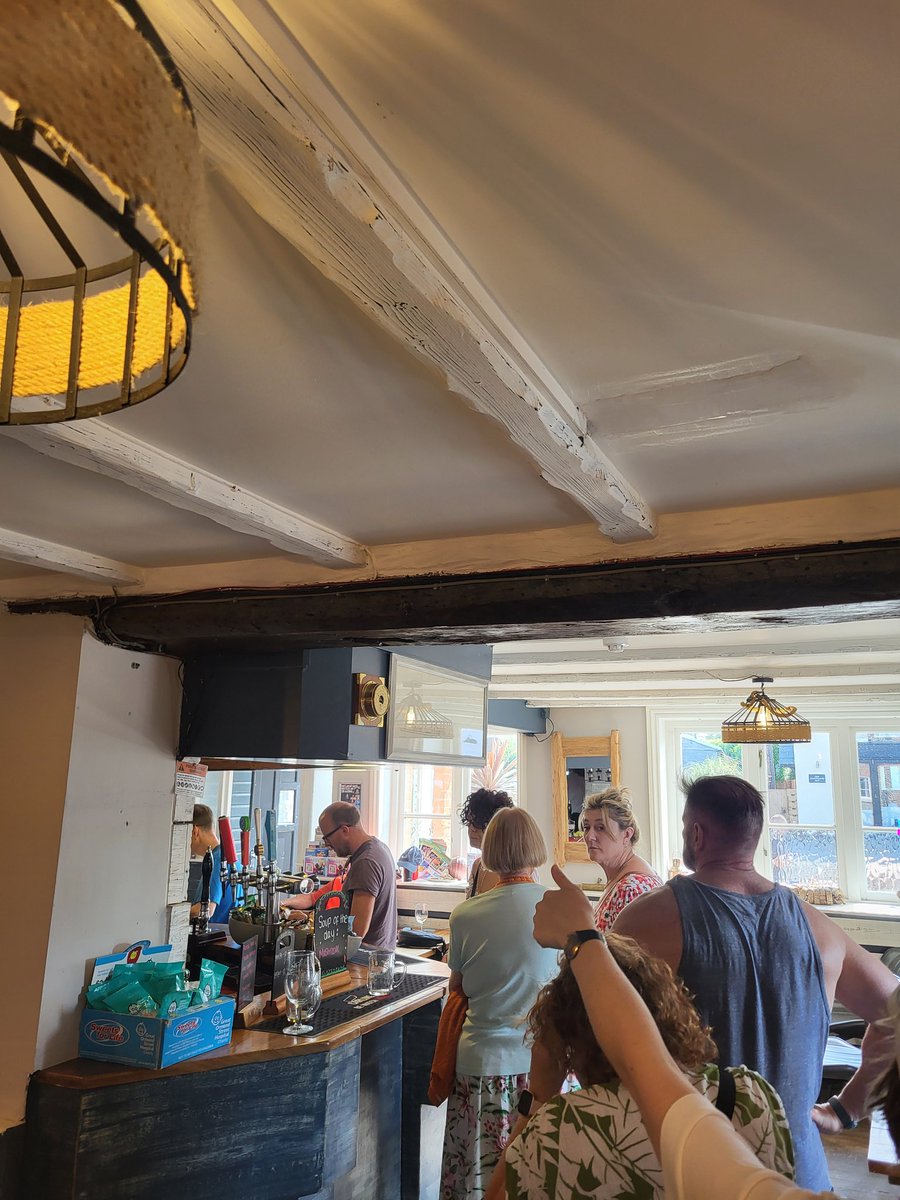 DevoGeorge's tweet photo. A large pub queue at The Ship Inn in Mundesley, north Norfolk.

The issue seems to a combination of Americans and English tourists not used to proper pubs

@QueuesPub
. https://t.co/n0LyyJ9gU6