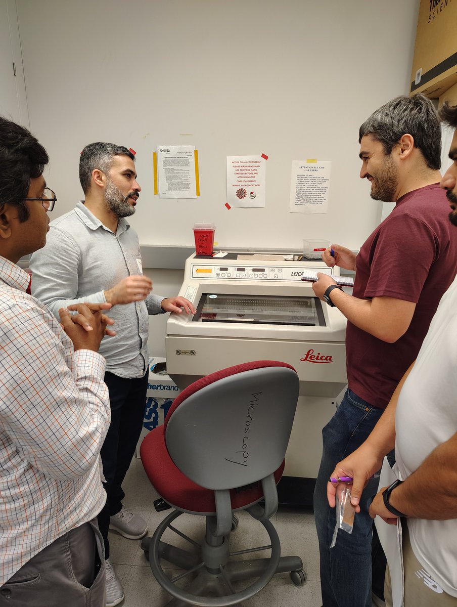 BiotechUNL's tweet image. Thanks to all who joined our SEM/EDS Workshop! Hands-on training in imaging & analysis.
Imaging highlights: raw 🐔, nematodes, biochar, & a coin w/ powder residue!
Thanks Bob @Hitachi_US & Sonika @OxInst for your time, expertise, & donation!
Got a sample? Come test it with us!