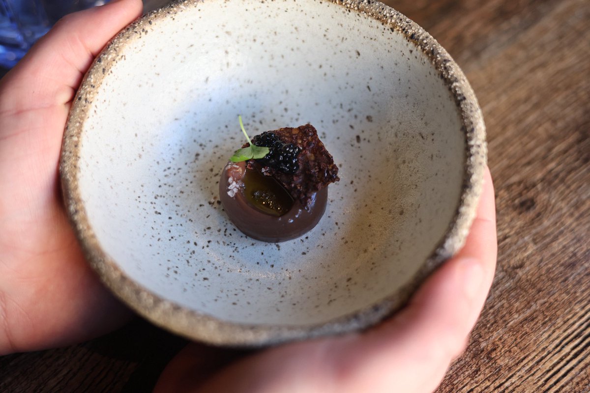 Sonnet.restaurant (@sonnet14s) on Twitter photo Our final course at lunch! We finish with chocolate, olive oil & caviar. Gets all the taste buds working.
Have you tried it yet ? <a href="/GoodFoodGuideUK/">The Good Food Guide</a> <a href="/MichelinGuideUK/">The MICHELIN Guide</a> <a href="/HardensBites/">Harden's Guides</a> <a href="/The_NRAs/">The National Restaurant Awards</a> Our final course at lunch! We finish with chocolate, olive oil & caviar. Gets all the taste buds working.
Have you tried it yet ? <a href="/GoodFoodGuideUK/">The Good Food Guide</a> <a href="/MichelinGuideUK/">The MICHELIN Guide</a> <a href="/HardensBites/">Harden's Guides</a> <a href="/The_NRAs/">The National Restaurant Awards</a>