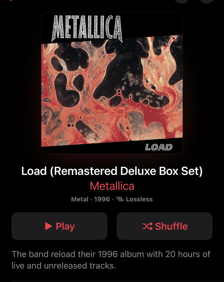 SteGMay's tweet image. Who needs a 233 track, 20 hours 45 minutes remastered version of Load? Me, that鈥檚 who.