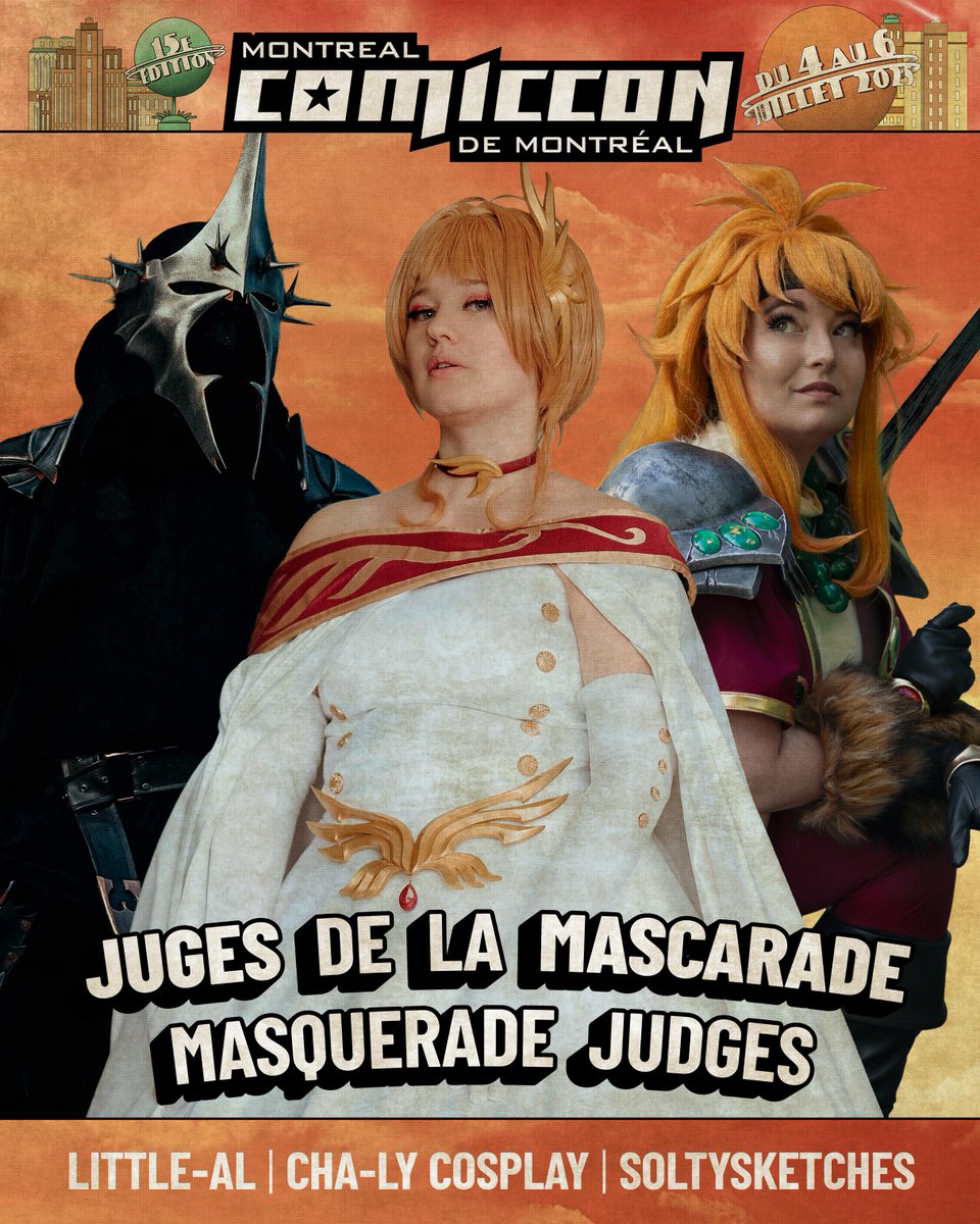 Mtlcomiccon's tweet image. Voici vos juges de la mascarade - édition 2025! Ne manquez pas cette soirée haute en couleur le samedi 5 juillet à 17 h! 
** 
Here are your 2025 Masquerade judges! Don’t miss this colourful evening on Saturday, July 5 at 5:00 p.m.!
  #montrealcomiccon2025 #masquerade #cosplay