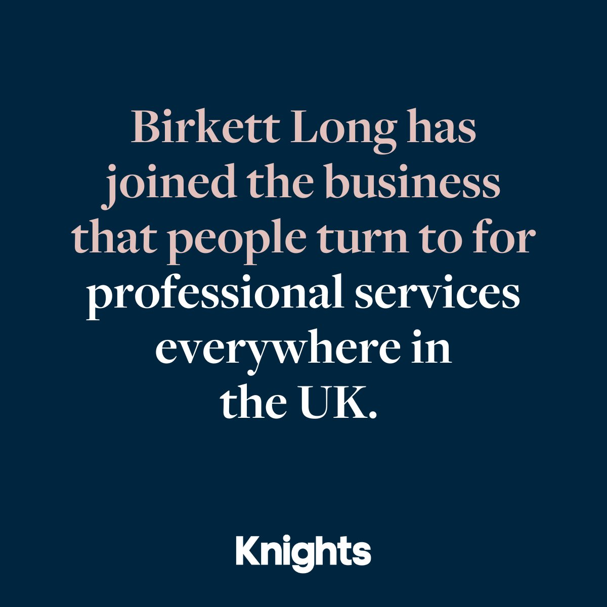 We’re now part of the team at Knights – giving you access to the best legal experts in the country, right on your doorstep.

Our team still have their local roots in Basildon, Chelmsford and Colchester, as part of an unrivalled network of lawyers nationwide.

#OneTeam