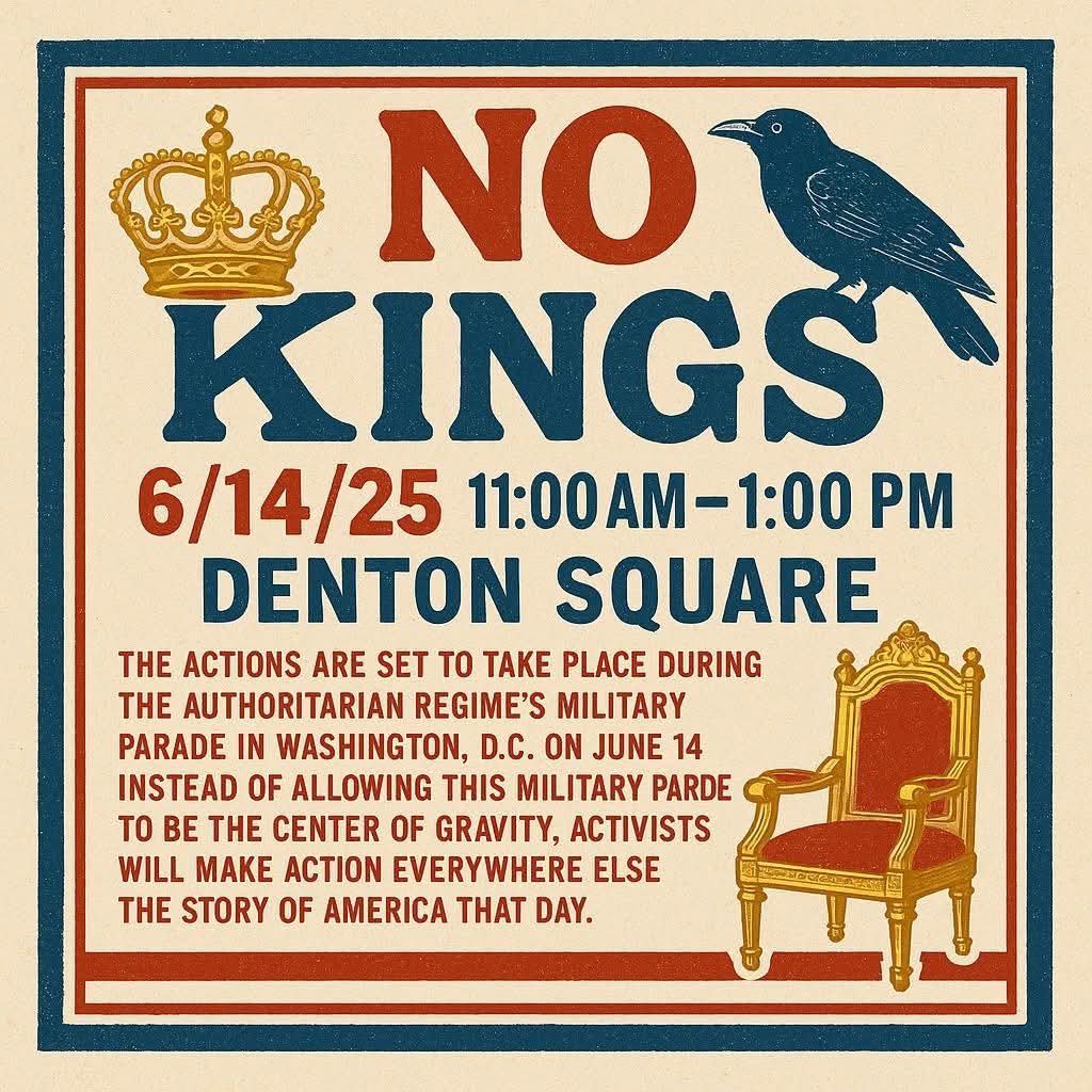 I have always supported the lawful right to peacefully protest. If you don't like what's happening in America, I encourage you to participate in peaceful resistance.
#denton #dentontx #dentoning #NoKingsDay #localpolitics #localpoliticsmatter #democracy #DemocracyMatters