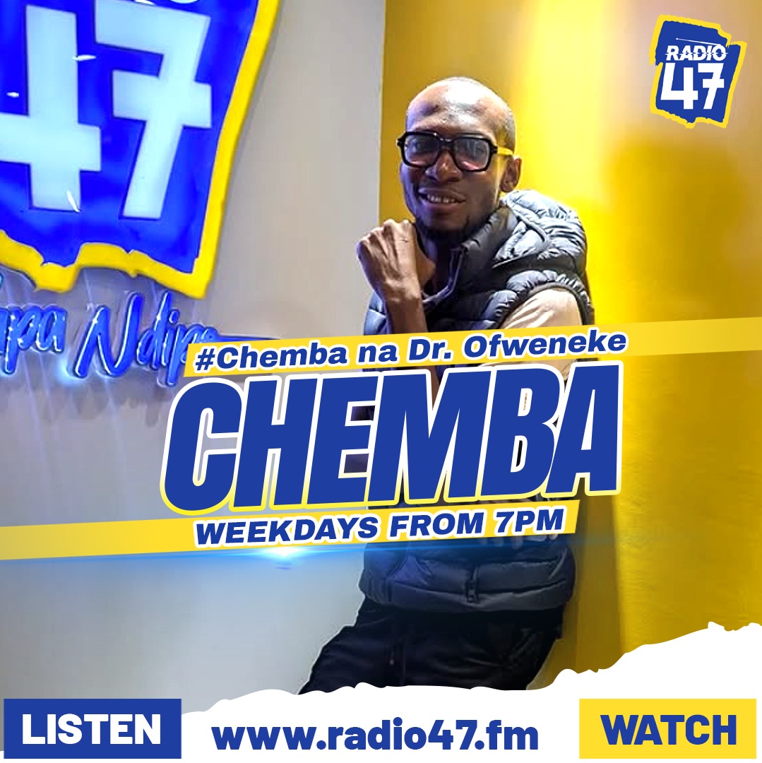 Radio 47 (@radio47_kenya) on Twitter photo It's time for Chemba🔥👌🔥🔥Are you guys ready for entertainment as you grasp great words of wisdom and pieces of advice?
<a href="/DrOfweneke/">The Eagle Himself</a> ashawasili. Unatakaje leo akutekelezee?
#Chemba #HapaNdipo It's time for Chemba🔥👌🔥🔥Are you guys ready for entertainment as you grasp great words of wisdom and pieces of advice?
<a href="/DrOfweneke/">The Eagle Himself</a> ashawasili. Unatakaje leo akutekelezee?
#Chemba #HapaNdipo