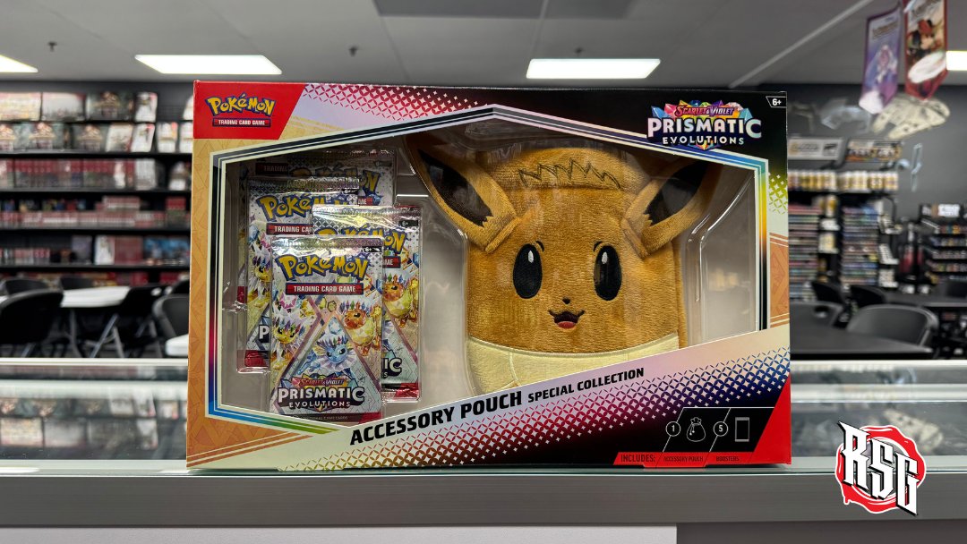 Would you rock this? We just restocked the #Pokemon Prismatic Evolutions accessory pouch!