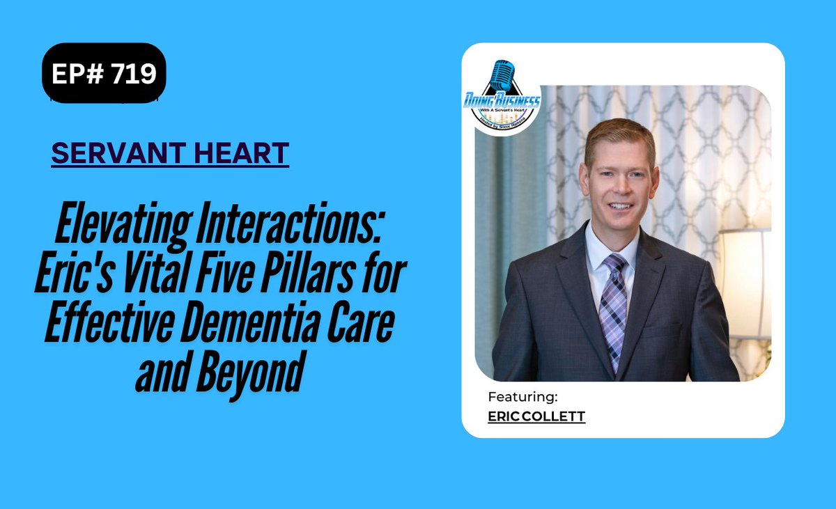 Just joined Steve Ramona on the Doing Business with a Servant's Heart podcast to talk about the Vital Five Pillars. This framework can help anyone improve relationships, communication, and caregiving. Listen here: youtu.be/yZyJrzMOWfA
Please share with those who might benefit.