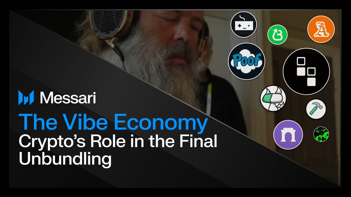 1/ Crypto's Role in the Final Unbundling
Highlights from my recent Messari report.

A final unbundling is happening in software, and crypto will accelerate its financialization. We're in the early innings, and many people aren't paying attention yet. Here's the scoop 🧵👇:
