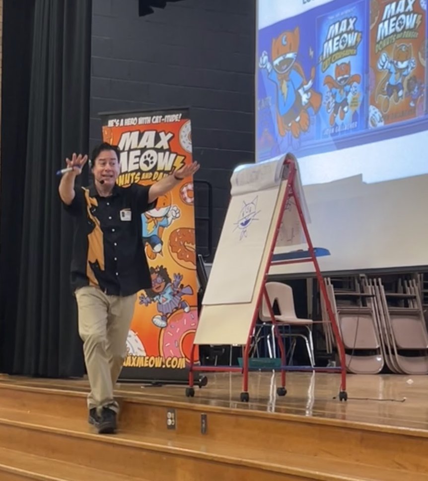 Super fun comics talk with the students from Westminster Elementary School in MD! #kidlit #graphicnovel