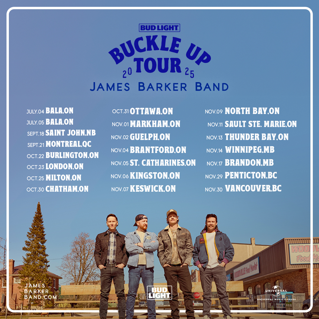 jamesbarkerband's tweet image. Tickets are ON SALE NOW!!! We’re heading out the Bud Light Buckle Up Tour and we couldn’t be more pumped. We’re bringing new music coast to coast across Canada — and we can’t wait to see y’all out there. DON’T WORRY.. we see your comments and there will be more dates added soon…