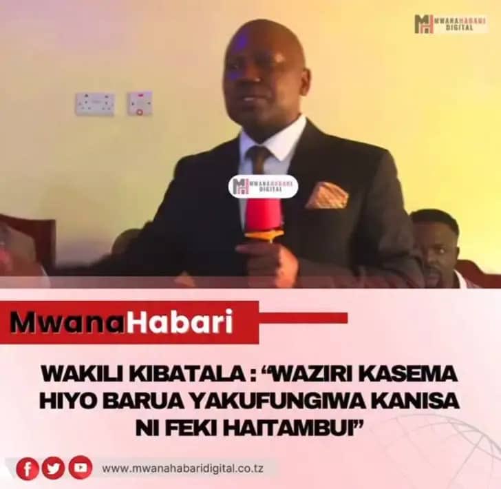 Waziri hatambui kufungwa kwa Kanisa, lakini polisi wake walikamata waumini na kuweka utepe kwenye kanisa!… Are we under DEEP STATE?! 
#NoReformsNoElection