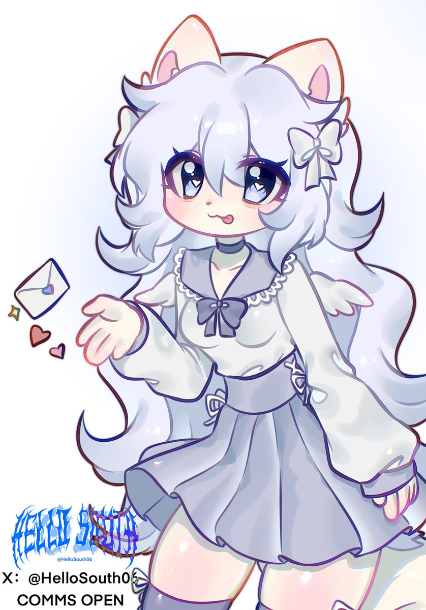 Big thanks for the commission, Meko! Your fluffy OC’s blue vibes are super cute and refreshing! 💙✨😏<a href="/M3ko_ne/">Meko 𝜗𝜚</a>