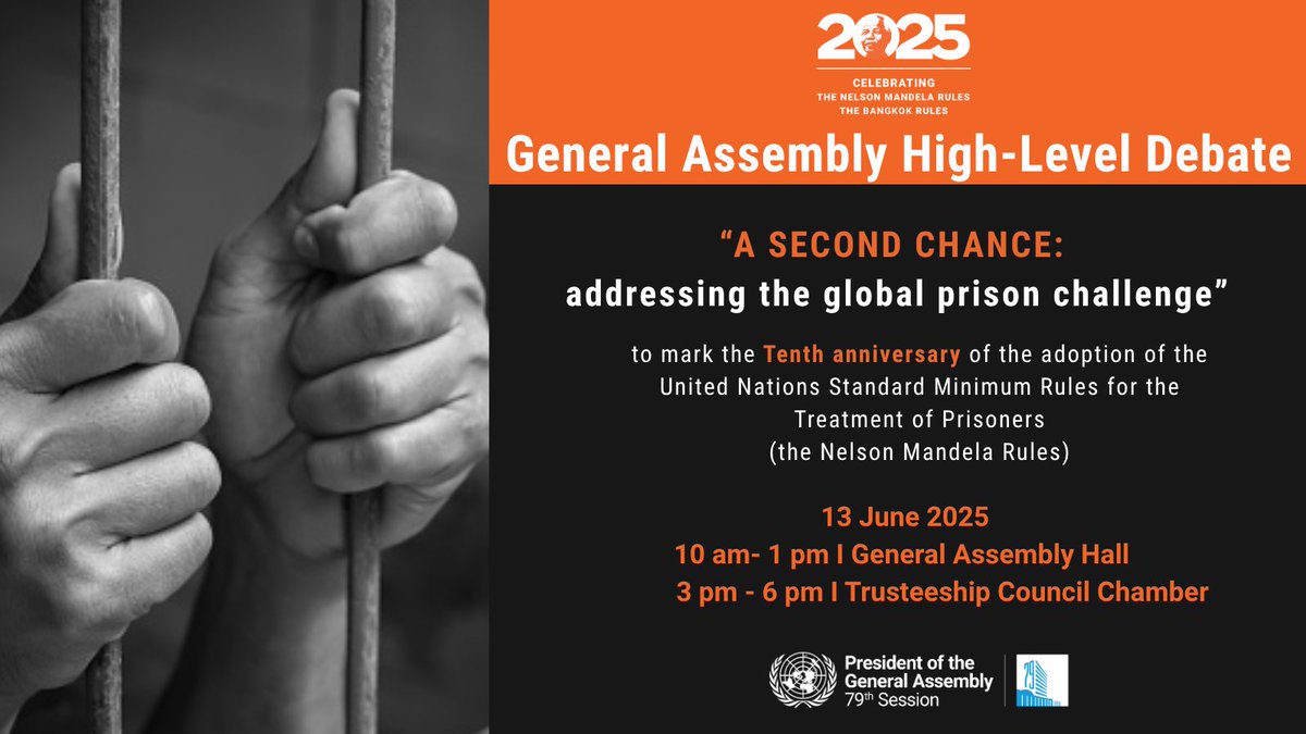 Marking 10 years of the #NelsonMandelaRules,🇨🇭reaffirms its commitment to dignity, reintegration &amp; the rule of law in prison systems. 

These rules marked a historic step in protecting the rights of prisoners. Let’s work together to make them a reality around the world.