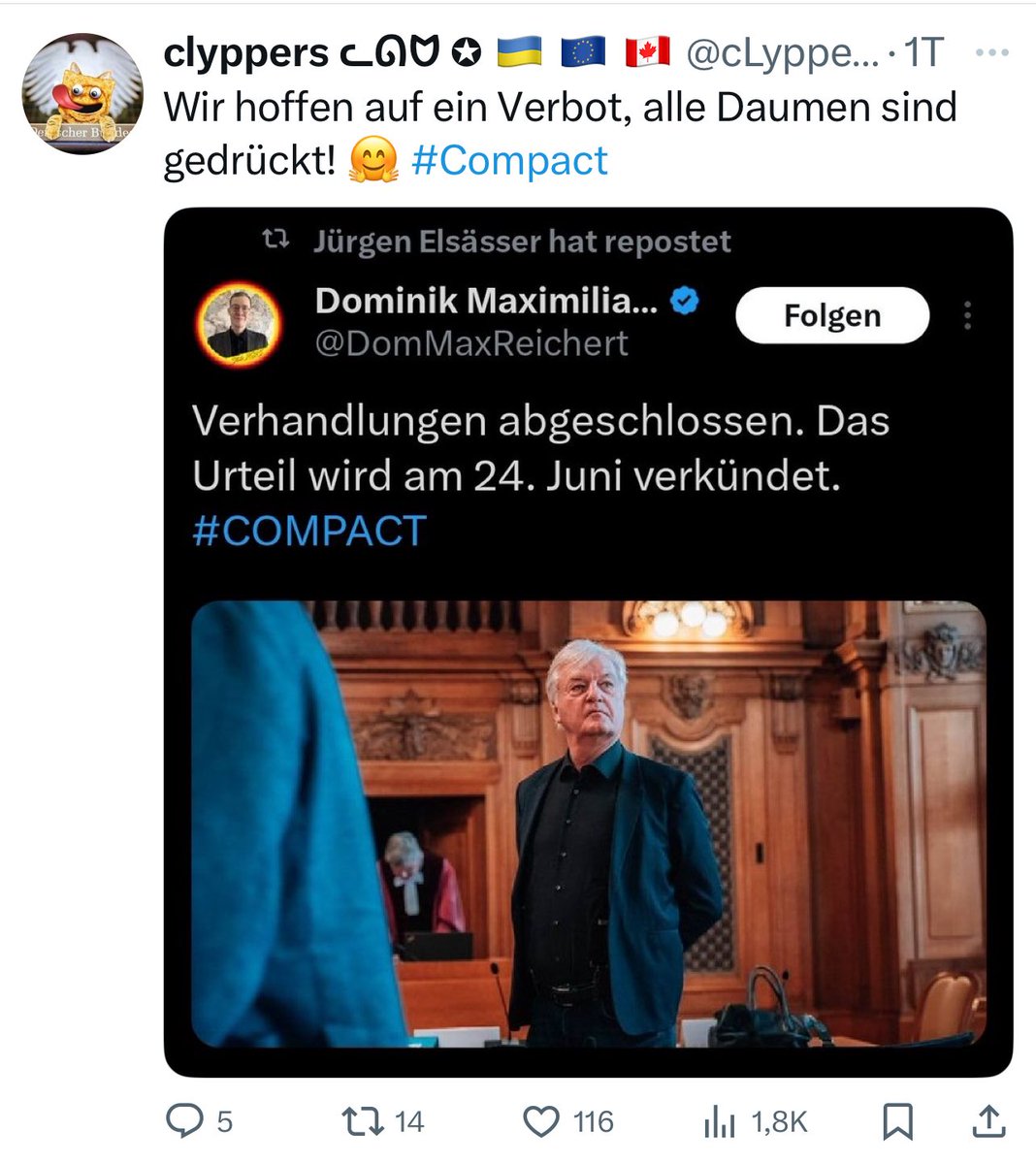 OpasWaehlenAfD's tweet image. Dieser linke Hetzer hofft auf ein Verbot von @COMPACTMagazin 

#Compact