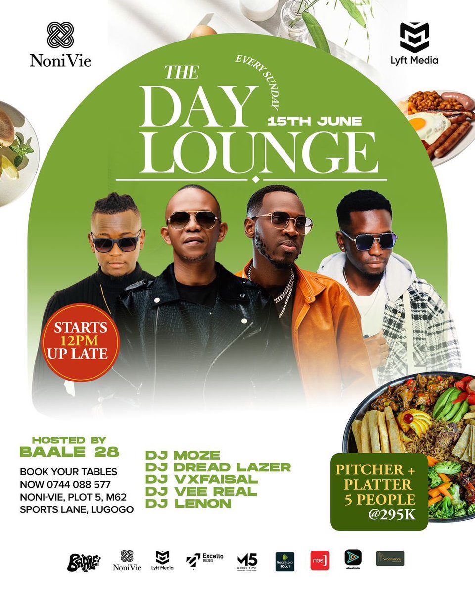 Sunday are for <a href="/NonivieK/">Nonivie Club & Lounge</a> 

Midday till late🔥

#TheDayLounge