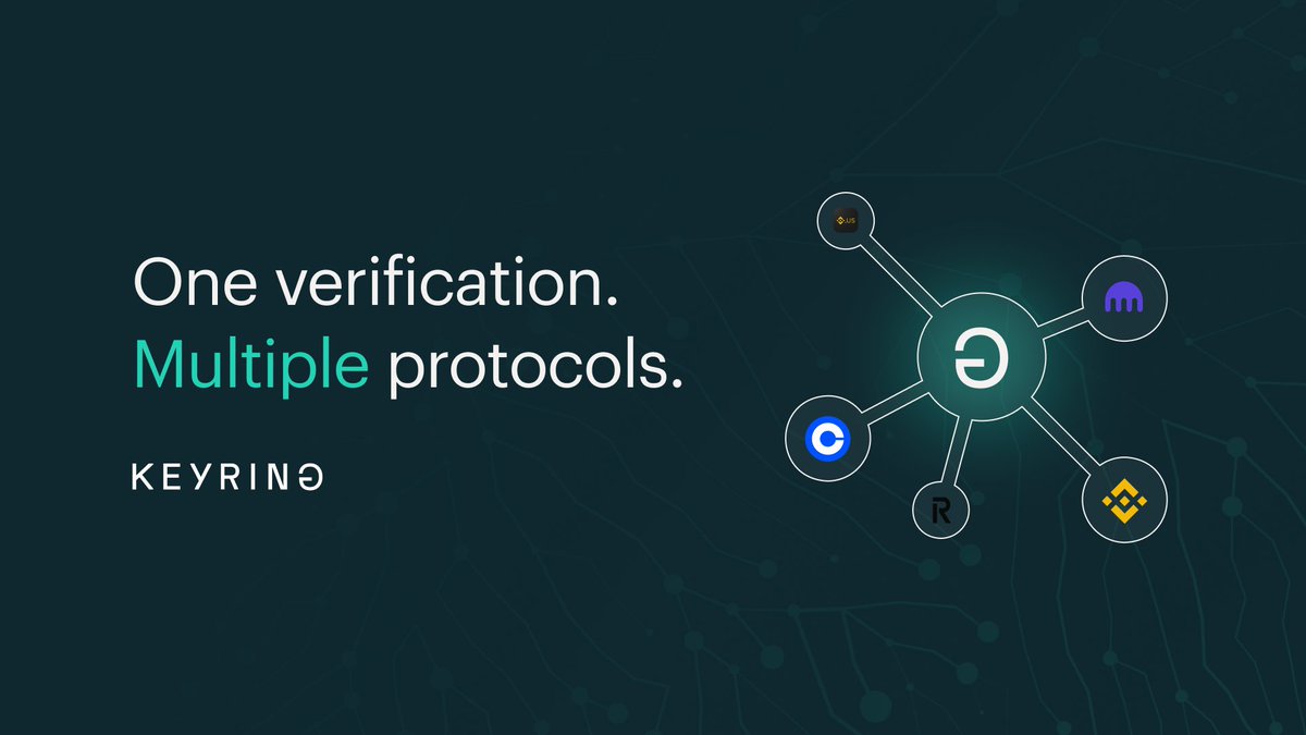 You want privacy. Protocols want real users. Bad actors want to exploit both.

DeFi's growing up, but that doesn't mean giving up your privacy.

Prove you're verified without revealing who you are.

Keyring - The future of DeFi is ZkVerified.
