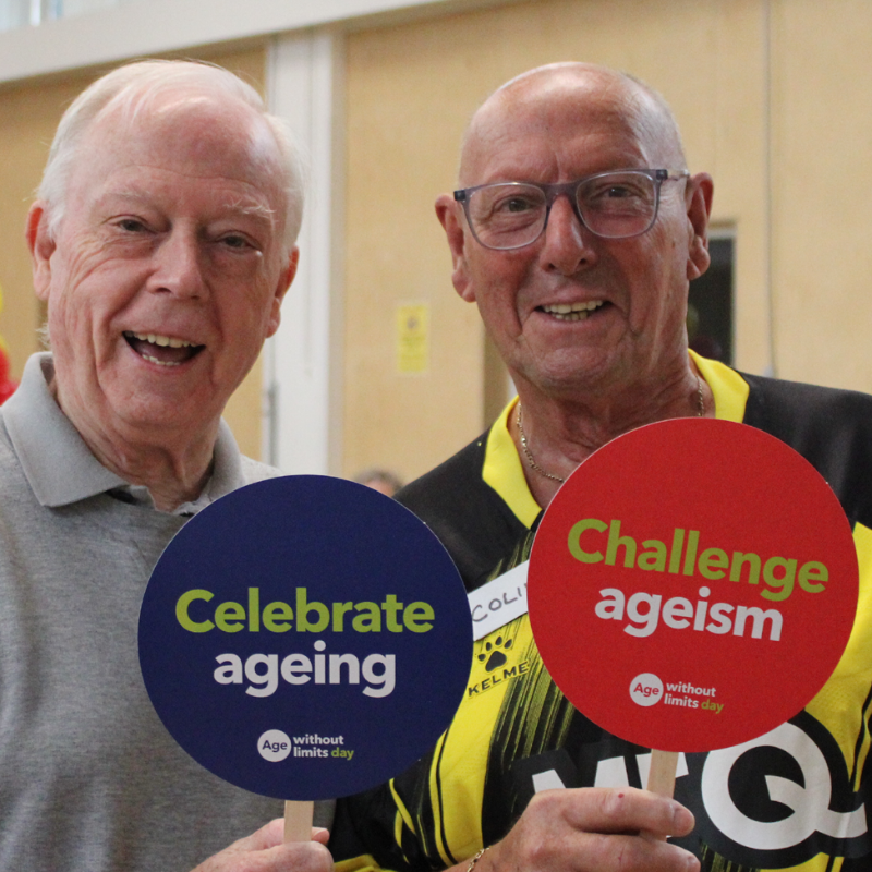 EFL's tweet photo. Celebrate ageing. Challenge ageism. 

@WFCTrust recently hosted an event in partnership with @agewithoutlimit, inviting the community to take a stand against ageism and join in celebrating ageing 🫶

Read all you missed from Age Without Limits Day 👇

#EFLintheCommunity