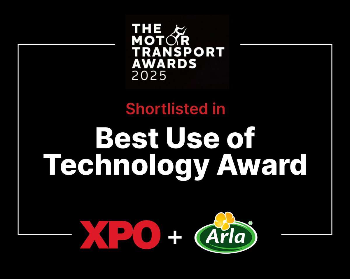 XPO in Europe (@xpologistics_eu) on Twitter photo We are proud to announce that we have been shortlisted in TWO categories at the prestigious #MTAwards2025 by <a href="/Motor_Transport/">Motor Transport</a> alongside two of our trusted customers: <a href="/ArlaFoodsUK/">Arla Foods UK</a> and <a href="/SaintGobainUK/">Saint-Gobain UK & Ireland</a>!
Stay tuned for the results!
#WeAreXPO #MTAwards2025 We are proud to announce that we have been shortlisted in TWO categories at the prestigious #MTAwards2025 by <a href="/Motor_Transport/">Motor Transport</a> alongside two of our trusted customers: <a href="/ArlaFoodsUK/">Arla Foods UK</a> and <a href="/SaintGobainUK/">Saint-Gobain UK & Ireland</a>!
Stay tuned for the results!
#WeAreXPO #MTAwards2025