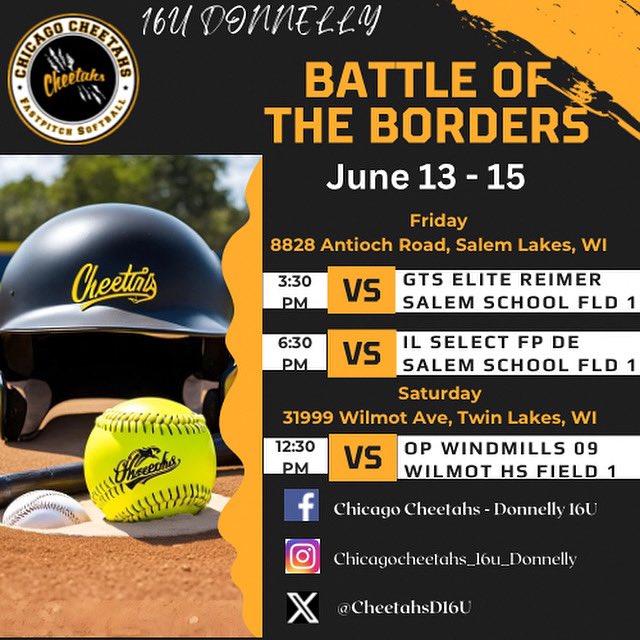 Jaclyn Donnelly (@jdonnelly88) on Twitter photo First tournament of the season, go Cheetahs! <a href="/ChicagoCheetahs/">Chicago Cheetahs</a> <a href="/BoDomeBville/">Bo Dome Bensenville</a> <a href="/CoastRecruits/">Coast 2 Coast Recruits</a> <a href="/D1Softball/">D1Softball</a> First tournament of the season, go Cheetahs! <a href="/ChicagoCheetahs/">Chicago Cheetahs</a> <a href="/BoDomeBville/">Bo Dome Bensenville</a> <a href="/CoastRecruits/">Coast 2 Coast Recruits</a> <a href="/D1Softball/">D1Softball</a>