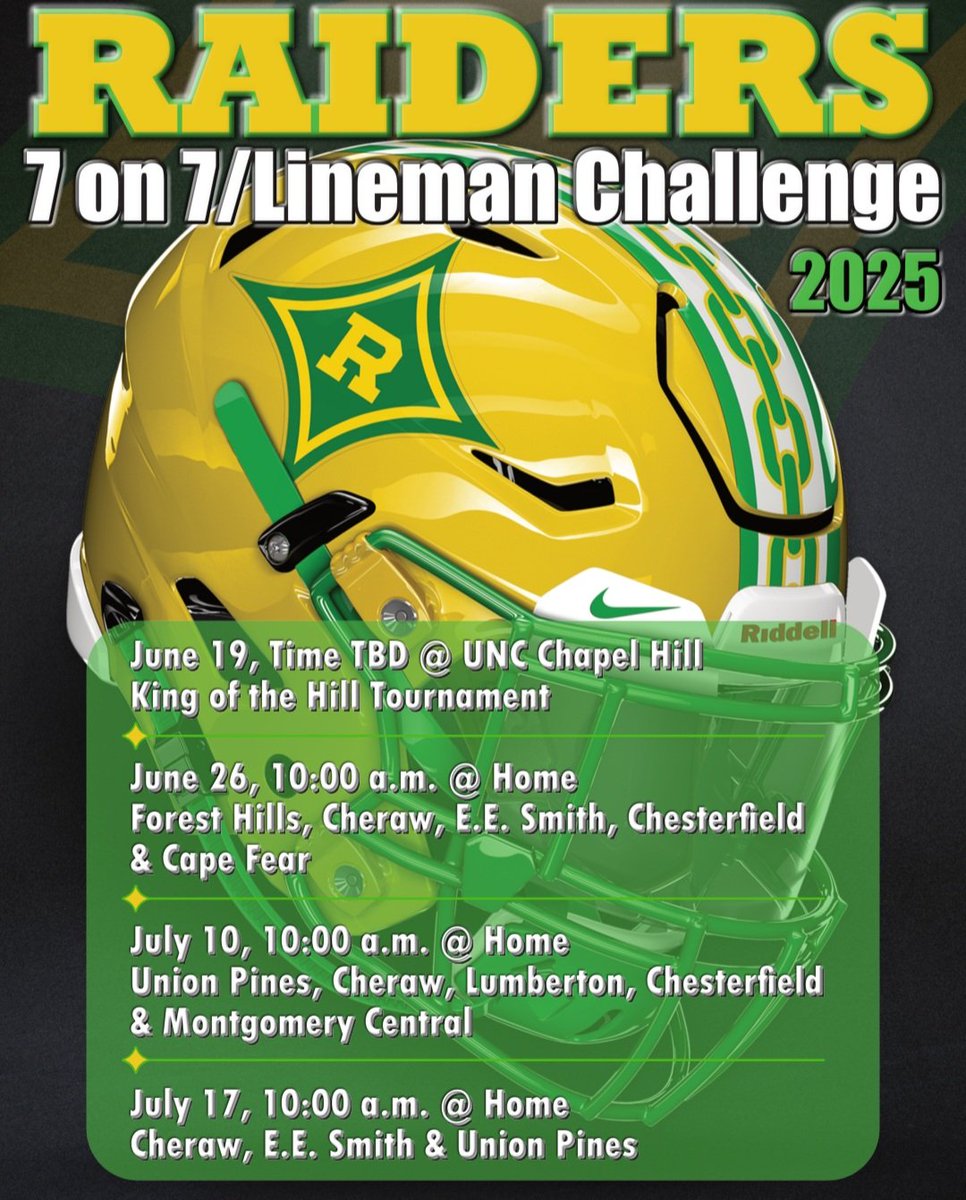 Come out to support the Raiders &amp; get an early glimpse of the team this Summer.