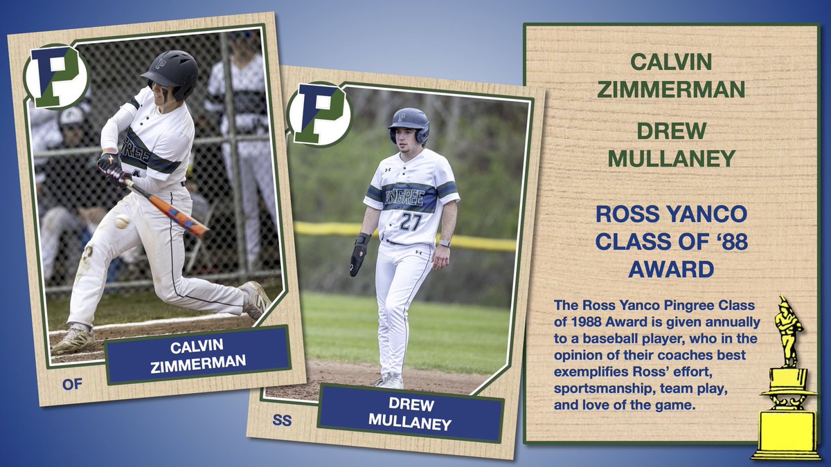 Pingree School Baseball (@pingreebase) on Twitter photo Calvin Zimmerman ’25 and Drew Mullaney ‘26 are co-recipients of this year’s Ross Yanco ‘88 Pingree Baseball Award! 🏆
#Highland9 <a href="/calzimm24/">Calvin Zimmerman</a> <a href="/drew_mullaney/">Drew Mullaney</a> Calvin Zimmerman ’25 and Drew Mullaney ‘26 are co-recipients of this year’s Ross Yanco ‘88 Pingree Baseball Award! 🏆
#Highland9 <a href="/calzimm24/">Calvin Zimmerman</a> <a href="/drew_mullaney/">Drew Mullaney</a>