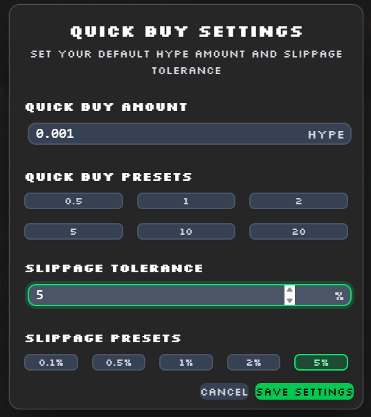 catflap_devvin's tweet photo. DEV UPDATE !!
π Quick Buy just got smarter!
You can now set your slippage tolerance and default buy amount for a smoother trading experience on our platform.
π― Custom slippage? Done.
β‘οΈ Instant buys with your favorite presets? Easy.
Go try it now and flap fast. πΎ
#CATFLAP https://t.co/4D4pzo84Fc