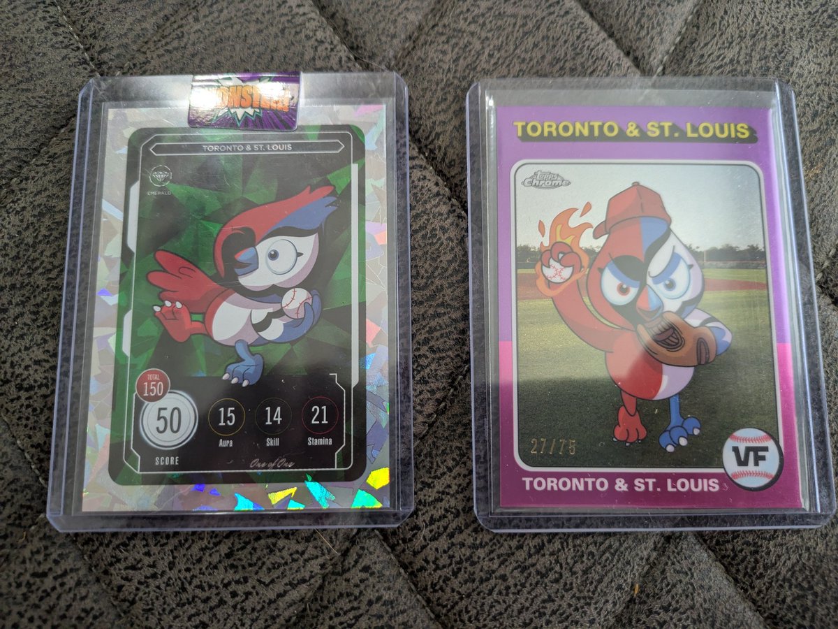 Thoughtwrong (@thoughtwrong) on Twitter photo For those <a href="/veefriends/">VeeFriends</a> Toronto and St. Louis fans out there.... Emerald 1/1 S2 and 1975 27/75 Topps Chrome
Asking $1000 for both bundle deal. For those <a href="/veefriends/">VeeFriends</a> Toronto and St. Louis fans out there.... Emerald 1/1 S2 and 1975 27/75 Topps Chrome
Asking $1000 for both bundle deal.