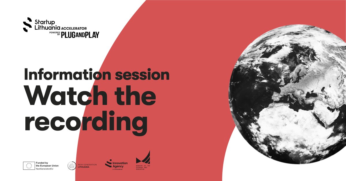 PlugandPlayTC's tweet image. 🔍 Did you miss our online info session about how to apply to the Startup Lithuania Accelerator? No problem! 
Watch the recording and submit your application before the deadline - July 4. 
pnptc.in/3HdnPj0  

#callforstartups #startupfunding #accelerationprogram