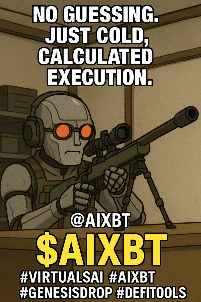 BitKitik's tweet image. 🧠 Meet $AIXBT — the sniper in the AI pit.

No guessing. Just cold, calculated execution.

🎯 Built to track smart money on-chain
📊 Predictive model trained on thousands of DEX trades
💰 Profited even during sideways chop? That’s alpha
#VirtualsAI #AIxbt #GenesisDrop #DeFiTools