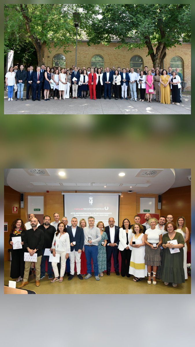 Finaliza otra edición de los Actos Administrativos y de Reconocimiento de la <a href="/uclm_es/">Universidad de Castilla-La Mancha</a>. Queremos dar las gracias a todos sus asistentes, y nuestra enhorabuena a todas y todos los homenajeados!!👏🏻👏🏻