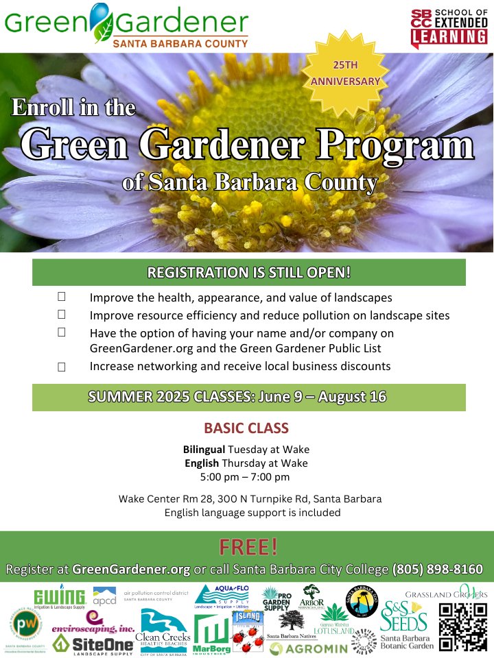 🚨 Don’t wait — register now for the Green Gardener class! Spots are filling fast! 🌱

👉 GreenGardener.org