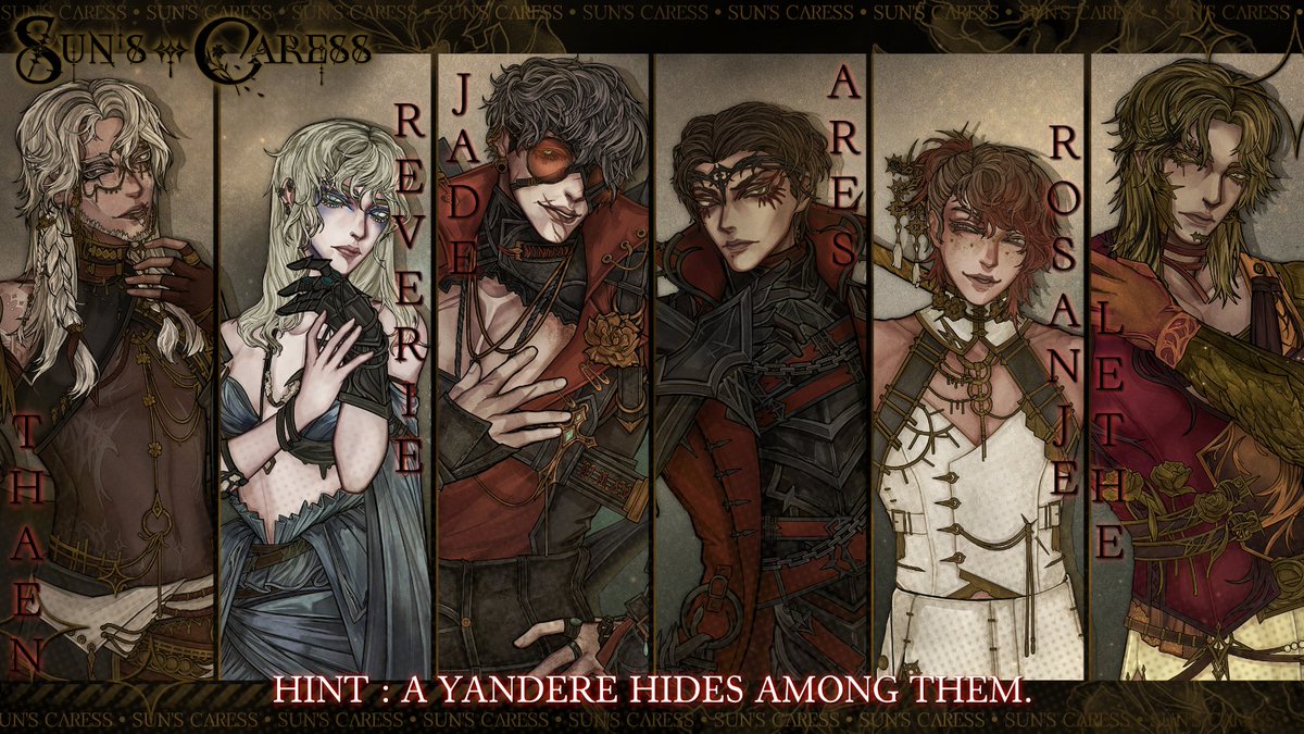 peachlilystudio's tweet image. Yes, Sun's Caress will feature one love interest that might appeal to the yandere enjoyers.~
Who could it be ?
Drop your best guesses in the comments. ✨
#Otome #VisualNovel
