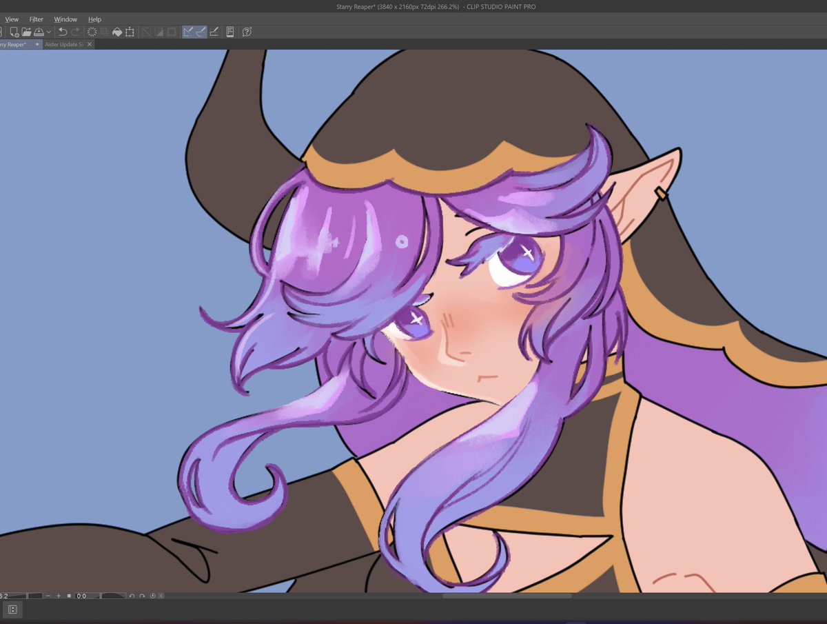 ChattyAister's tweet photo. I'm struggling to draw again after taking a long hiatus, but I'm kind of happy with how she's looking so far! Have a WIP~ :] https://t.co/P3BmU5t3wT