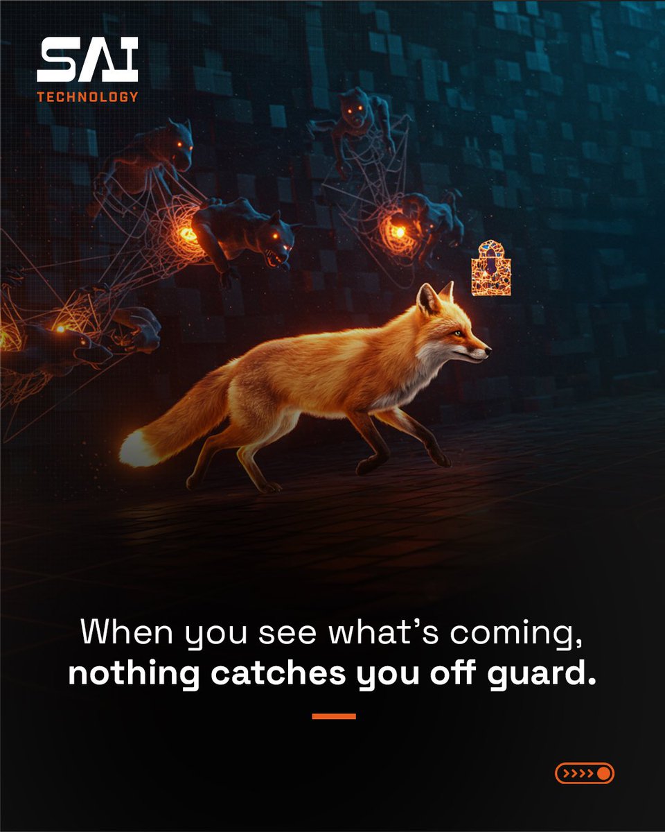 saitechnology_'s tweet photo. When you see what’s coming, nothing catches you off guard. 🔐
At SAI Technology, we help you predict, pivot &amp; prevail in a shifting world.

➡️ https://t.co/NZhLwvt4wl
#CyberSecurity #TechSolutions #SAITechnology #DataProtection https://t.co/0v34WhJyEt