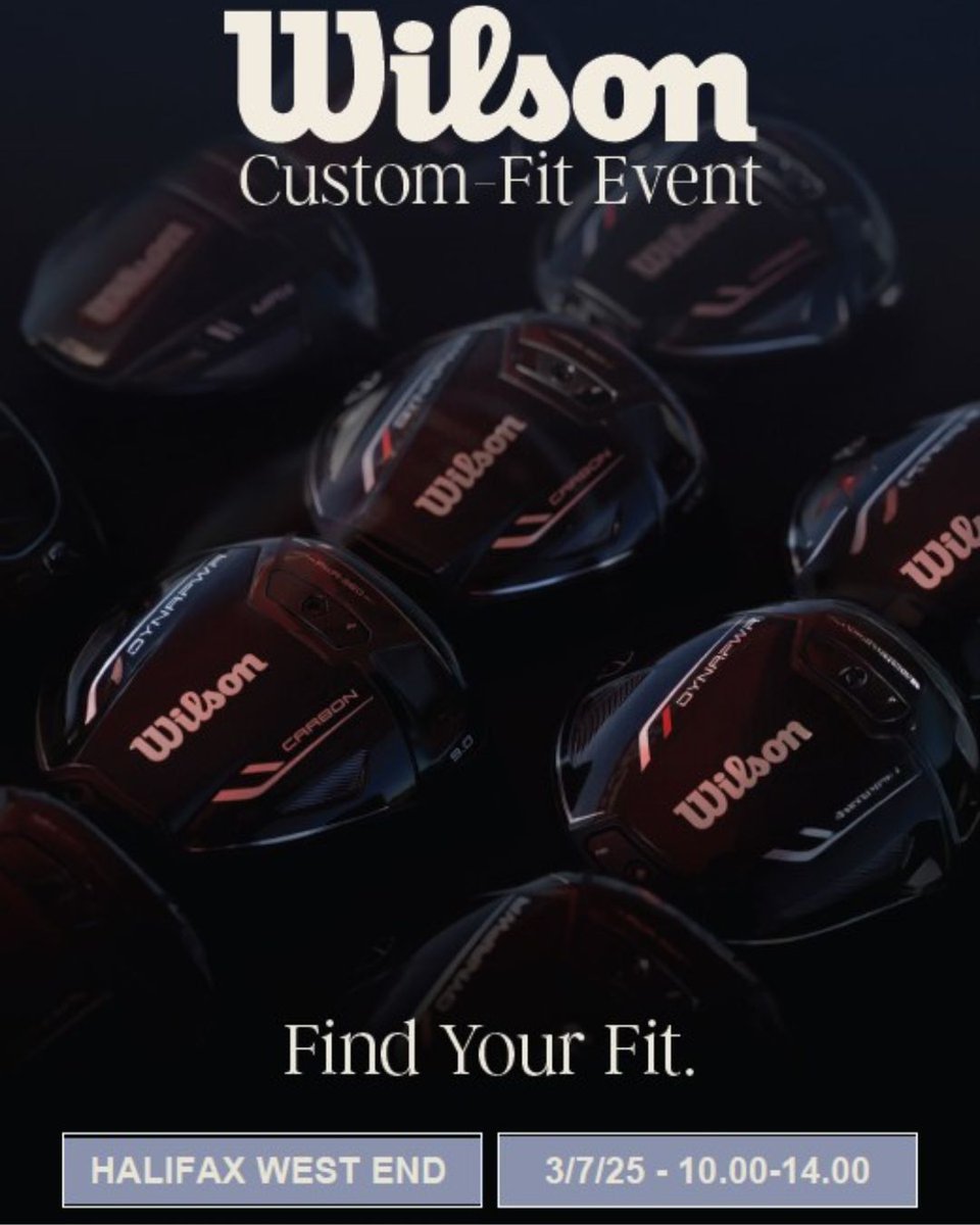 📅 July 3rd – Book your <a href="/WilsonGolf/">Wilson Golf</a> fitting experience! 🏌️‍♂️🎯
Get custom-fitted with the latest gear and elevate your game.
📍 <a href="/HalifaxWestEndG/">HalifaxWestEndGC</a>
🕙 10AM–2PM
🔗 01422 341878 option 1

#WilsonGolf #GolfFitting #CustomFit #GolfEvent