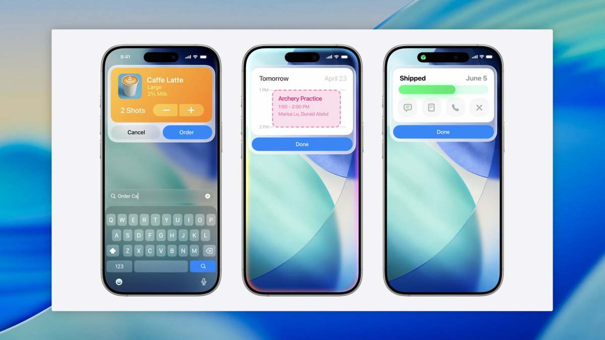 SwiftyAlex's tweet photo. App Intents can now show gorgeous little mini apps when run 😍 #WWDC25 https://t.co/heMAtzgRIK