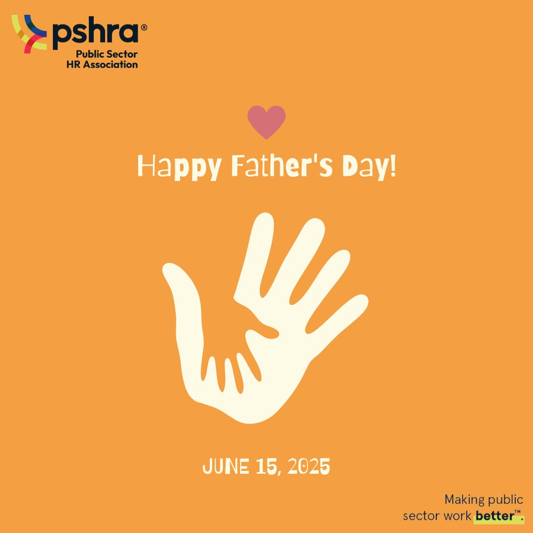 This Sunday, June 15, is Father's Day. Please join PSHRA® in wishing a Happy Father's Day to all the dedicated dads out there!