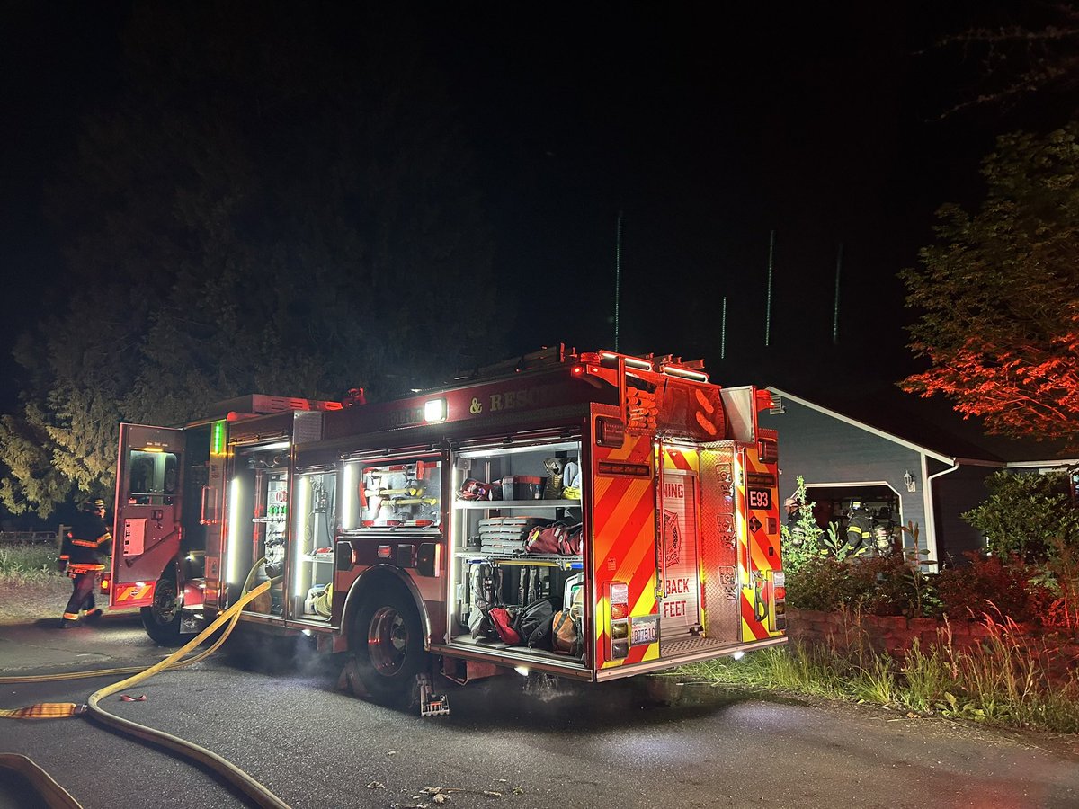 Just before 3:00 am, crews were dispatched to assist South Pierce Fire &amp; Rescue on a house fire in the 32100 block of 87th Ave E in Eatonville. 

Upon arrival, crews found a cooking fire that was spreading beyond the stove. Thanks to quick actions by firefighters, the fire was