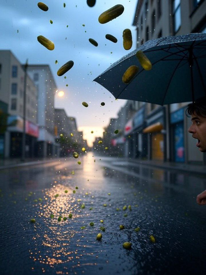 EmtlspprtPickle's tweet image. It’s not raining cats and dogs.
It’s raining pickles. 🍃🥒💧

When life pours problems from the sky,
only one thing can shield your soul…

Emotional Support Pickle.
Never brined. Always ready. Let the UltraDoge rain fill your wallet. 
#ESPcoin #PickleStorm #MemeSeason