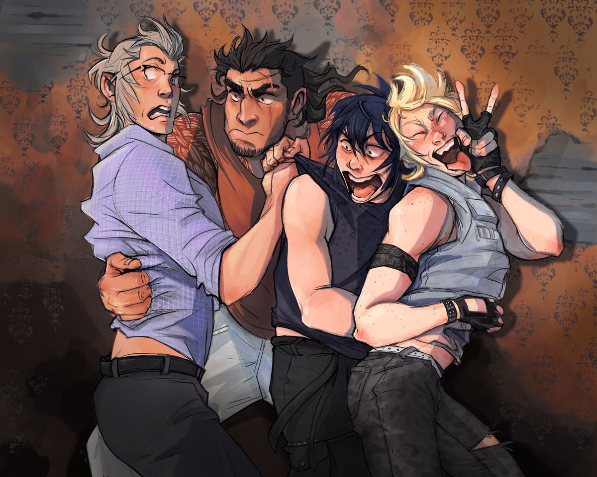 The world is a miserable place right now so have some idiots in a haunted house because why not👻
#ffxv
