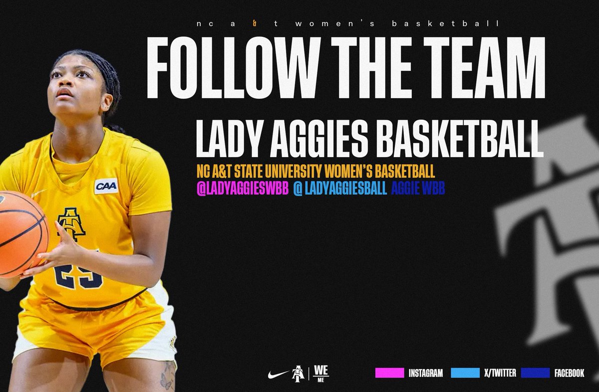 Go follow the squad! No better time to tap in with us.📲 Stay locked in all season long! 

#AggieWBB💙💛 #Commit2Grit #WeAboveMe #LevelUp #BeUncommon