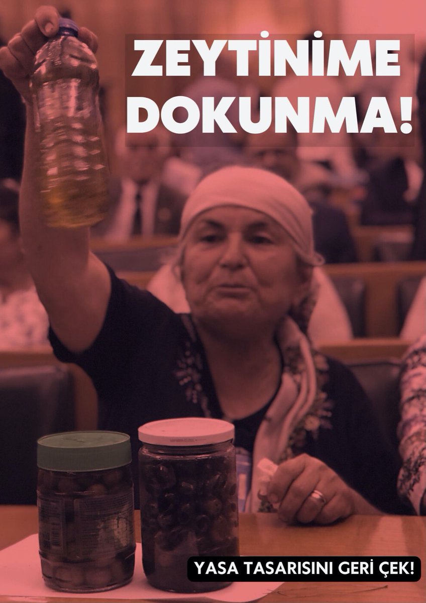 Zeytinime dokunma!

Ormanlarımızı, meralarımızı ve zeytinliklerimizi yok ederek kömür madeni açılmasına izin veren yasa tasarısını asla kabul etmiyoruz, derhal geri çekilsin. 

Bu topraklar bizimdir, sonuna kadar mücadeledeyiz. Herkesi zeytine sahip çıkmaya çağırıyoruz!