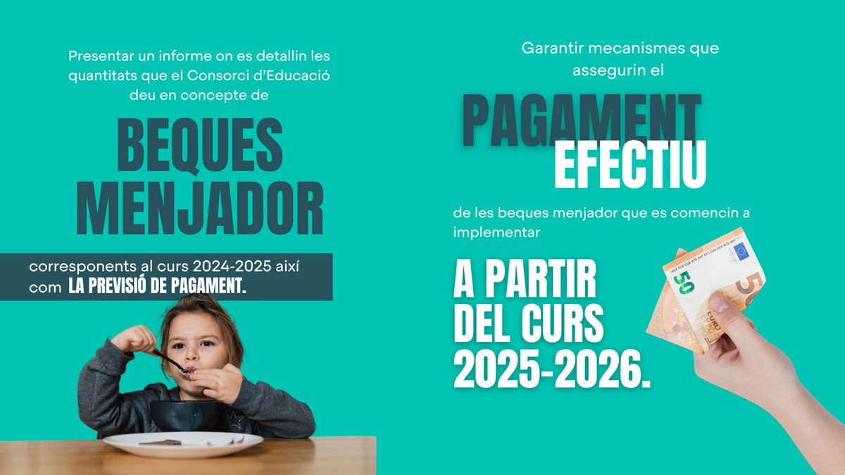 📚 Reclamem al govern Collboni un informe urgent sobre l’estat de les escoles públiques de la ciutat i un pla de manteniment integral per als pròxims dos cursos.

El manteniment de les escoles d’infantil i primària de la capital catalana és responsabilitat de l’Ajuntament ❗️
