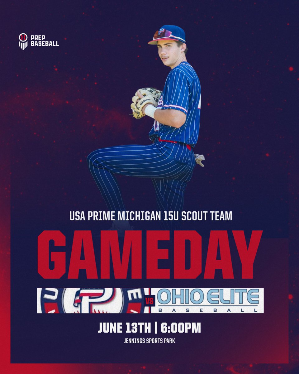USA Prime Michigan 15u Scout Team (@usaprimemiscout) on Twitter photo Day 2 <a href="/PBCbus/">Prep Baseball Columbus</a> Great Lakes Program Invite!
⏰6:00pm
📍Jennings Sports Park (Columbus, OH)
🆚 Ohio Elite 15u
SP: ‘27 <a href="/jon_h02/">Jon Healy</a> (Rochester Adams)
RP: ‘27 <a href="/Sam_Daitch2027/">Sam Daitch</a> (Bloomfield Hills HS)
Rosters will be available at the field
#primemovement | <a href="/USAPrimeMI/">USA Prime Michigan Baseball & Softball</a> Day 2 <a href="/PBCbus/">Prep Baseball Columbus</a> Great Lakes Program Invite!
⏰6:00pm
📍Jennings Sports Park (Columbus, OH)
🆚 Ohio Elite 15u
SP: ‘27 <a href="/jon_h02/">Jon Healy</a> (Rochester Adams)
RP: ‘27 <a href="/Sam_Daitch2027/">Sam Daitch</a> (Bloomfield Hills HS)
Rosters will be available at the field
#primemovement | <a href="/USAPrimeMI/">USA Prime Michigan Baseball & Softball</a>